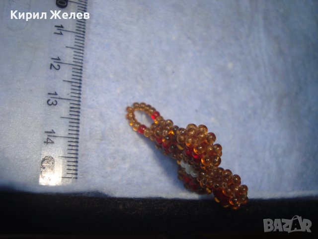 СТАРО РЪЧНО ИЗПЛЕТЕНО МЪНИСТЕНО РЕТРО-АРТ КРЪСТЧЕ РЯДКА МАЙСТОРСКА ИЗРАБОТКА 24321, снимка 6 - Антикварни и старинни предмети - 36954149