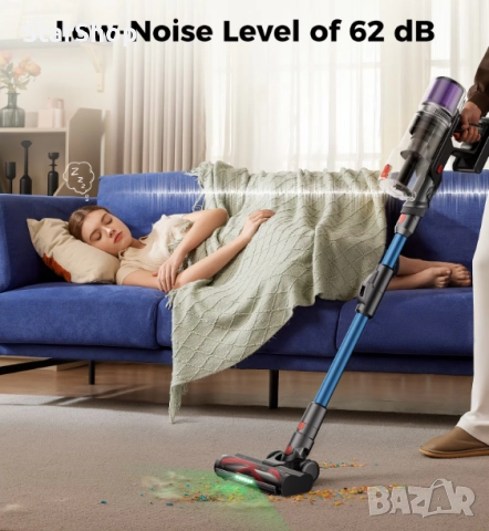 Безжична вертикална прахосмукачка Proscenic P16, 550 W, дигитален LED дисплей, стенен монтаж със зар, снимка 3 - Прахосмукачки - 52027849