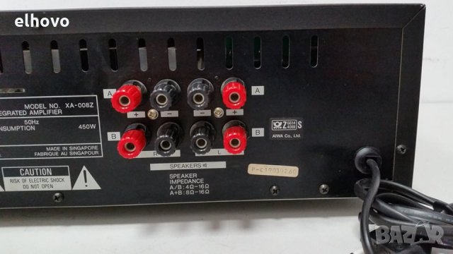 Стерео усилвател AIWA XA-008Z, снимка 3 - Ресийвъри, усилватели, смесителни пултове - 28072809