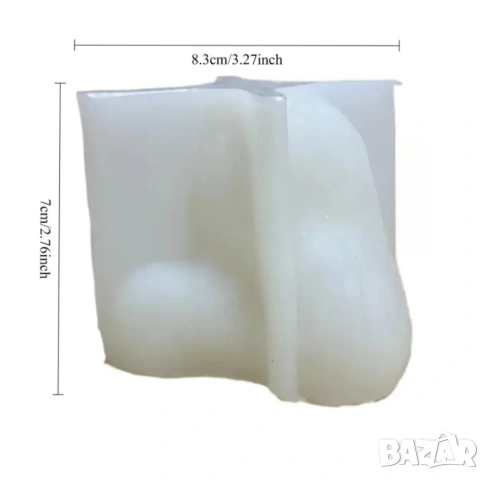 Молд зайче с дълги уши (7), снимка 6 - Форми - 53159675