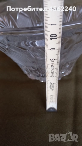Кристална купа голяма, снимка 4 - Прибори за хранене, готвене и сервиране - 52285509