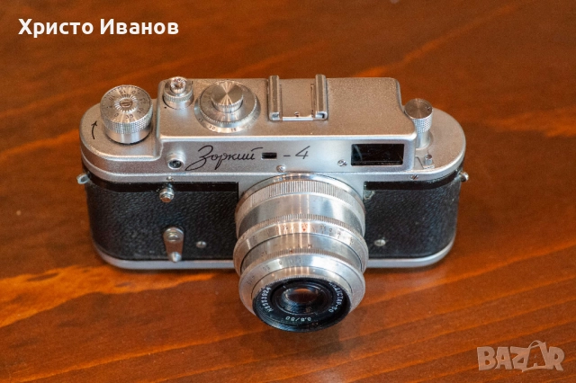 Лентов фотоапарат Зорки-4, снимка 2 - Фотоапарати - 52214437