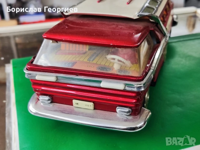 Стара ламаринена играчка автобус, снимка 4 - Колекции - 51048881