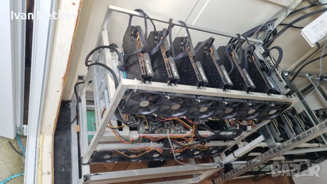 11x 580 8GB Mining Rig Копачка за криптовалути, снимка 1