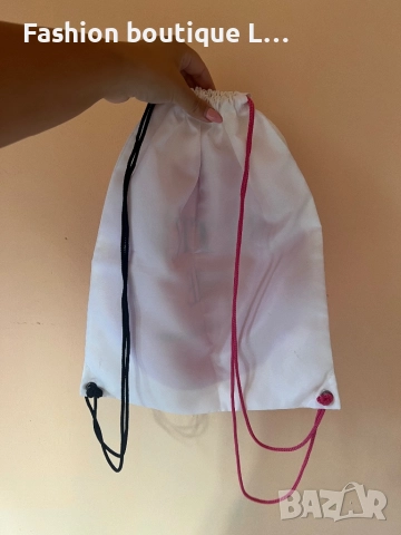 Бяла спортна мешка с цикламен кръг с надпис ACTIVE ME на MASKATEER 🩷, снимка 4 - Чанти - 51892916