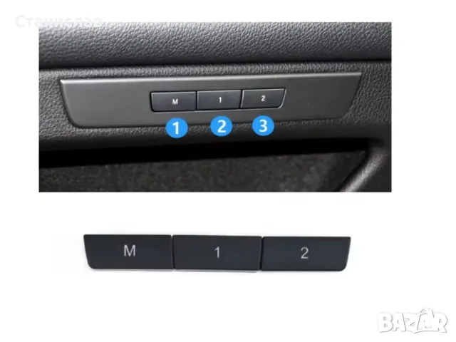BMW 7 F01 Капачета (копчета) на бутон за седалка за, снимка 4 - Части - 50256295