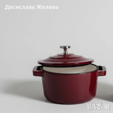 Michelino Мини чугунена тенджера 10 см – компактен съд за сосове и индивидуални порции