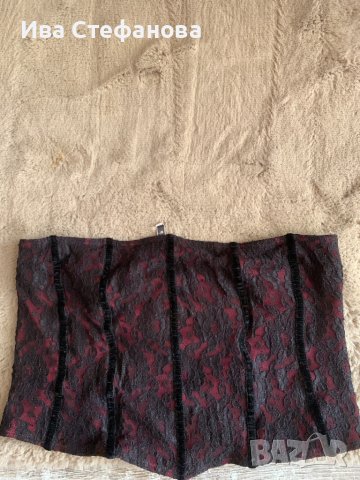 Секси  черен колан корсет дантела Top Shop , снимка 6 - Корсети, бюстиета, топове - 36998682