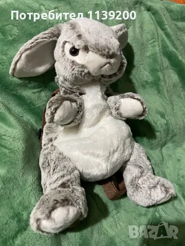 Френска детска плюшена раница зайче, снимка 8 - Раници - 49007401