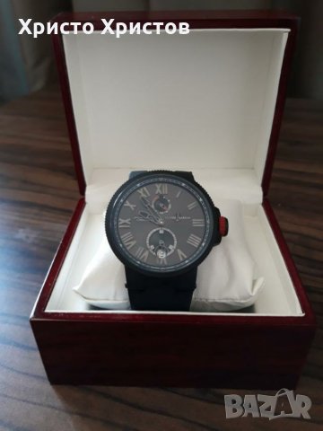  Мъжки луксозен часовник Ulysse Nardin Marine Chronometer Series “Blaktop”, снимка 11 - Мъжки - 32174543