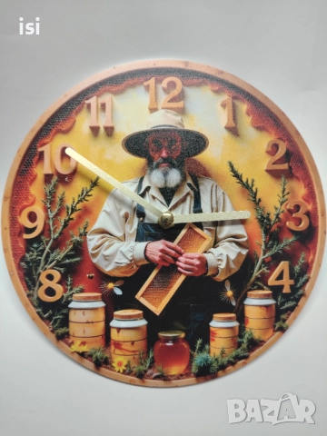 Часовници на пчеларска тематика-за пчелари, снимка 6 - Стенни часовници - 51849584