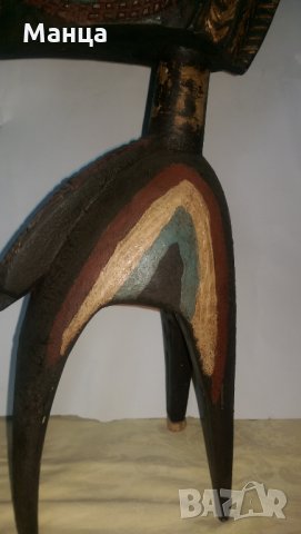 Фигура Нимба от племето Бага, снимка 4 - Антикварни и старинни предмети - 28621357