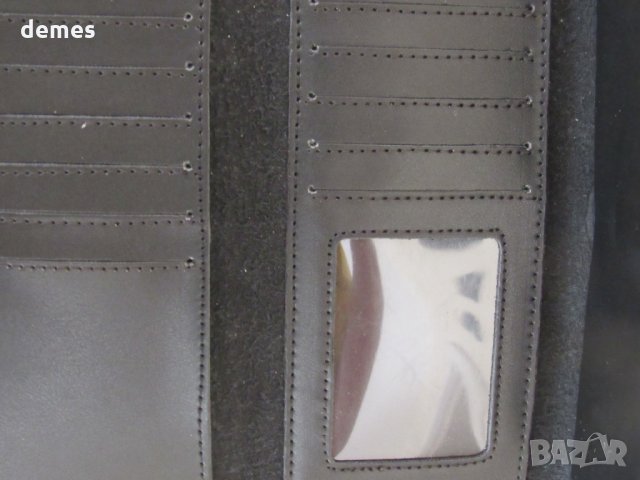 Дамско портмоне 2 в 1 от естествена кожа-черен,нов,Монголия, снимка 5 - Портфейли, портмонета - 35109267