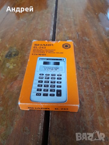 Стар калкулатор Sharp Elsi Mate EL 243, снимка 1 - Други ценни предмети - 43144741