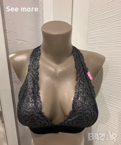 Victoria's Secret бюстие с блясък S, снимка 7 - Корсети, бюстиета, топове - 51426389