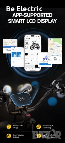 НОВО!!! Електрически Велосипед Duotts F20 750W 52V/27AH , снимка 11 - Велосипеди - 52610816