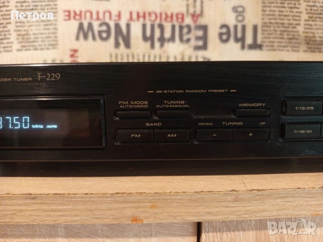 Tuner/Радио"Pioneer"F-229.FM/AM , снимка 3 - Ресийвъри, усилватели, смесителни пултове - 51612575