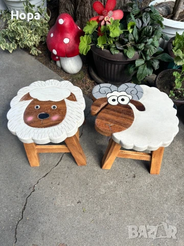 Столче /Табуретка от тиково дърво, снимка 8 - Декорация за дома - 40635580