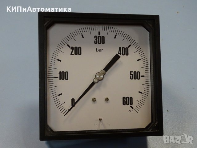 Манометър WIKA 0-600 bar, 145x145 mm, снимка 2 - Резервни части за машини - 34902974