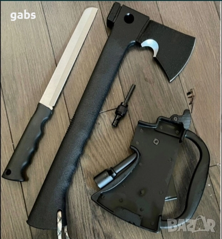 Руска туристическа мултифункционална брадва  5в1