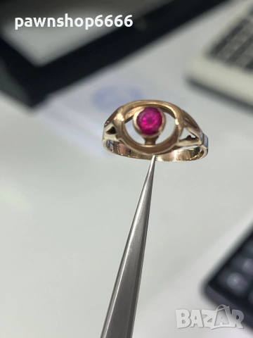 Златен пръстен 14К, снимка 4 - Пръстени - 52825055