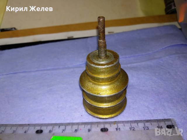 ЧАСТ ЕЛЕМЕНТ от СТАРИНЕН МЕТАЛЕН СВЕЩНИК на ВИНТ За ЧАСТИ ДЕКОР РЕСТАВРАЦИЯ КОЛЕКЦИЯ 41530, снимка 3 - Антикварни и старинни предмети - 43590963