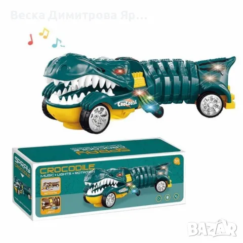 Интерактивна играчка крокодил със светлини, музика и спрей ефект, снимка 5 - Други - 49306744