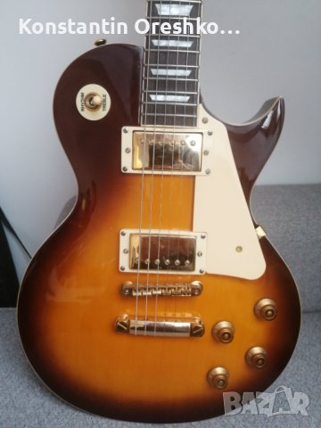 Vintage V100 Les Paul Tabacco Sunburst електрическа китара, снимка 1 - Китари - 43621594