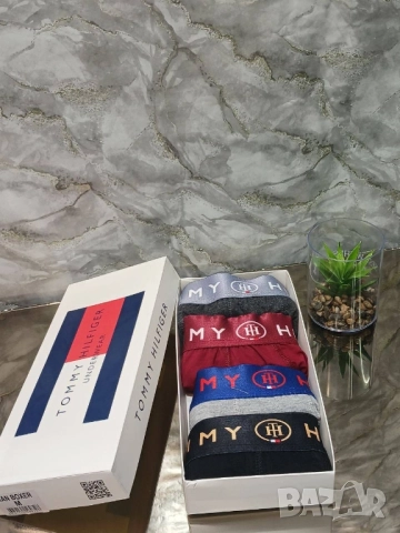 боксерки в кутия hermes hugo boss lacoste calvin klein , снимка 11 - Бельо - 51960277