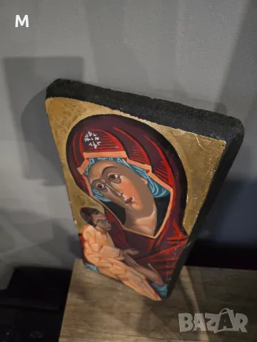 Стара голяма икона Богородица , снимка 5 - Икони - 49326783