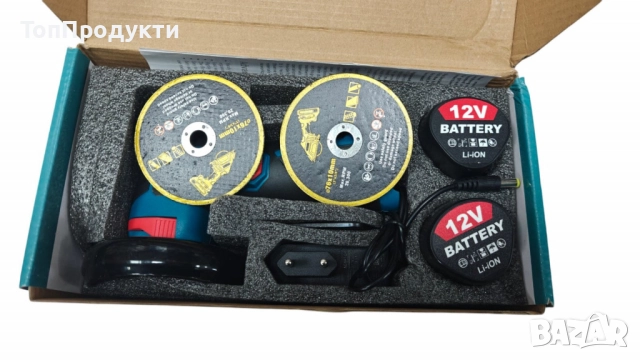 Акумулаторен ъглошлайф 12V , снимка 3 - Ъглошлайфи - 52945622