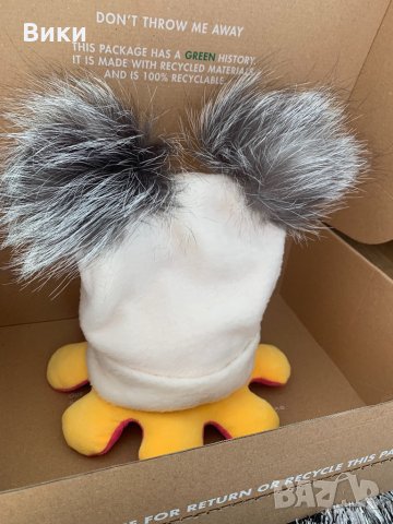 Шапка шапки с естествен пух естествен косъм, снимка 11 - Шапки - 32677070