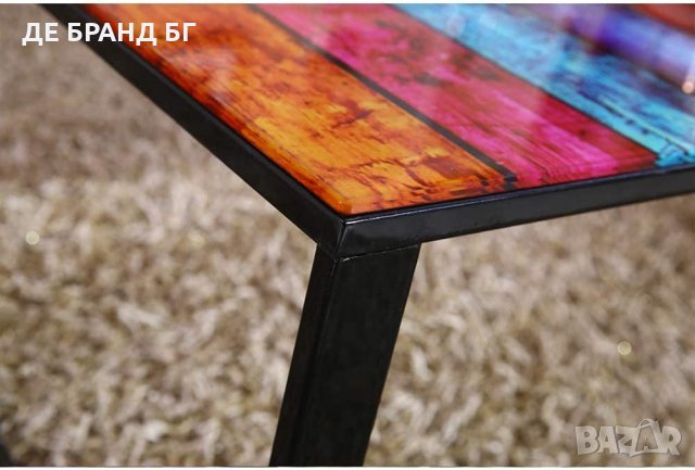 Стъклена масичка за кафе BZYYCT025RB , снимка 3 - Маси - 35093836