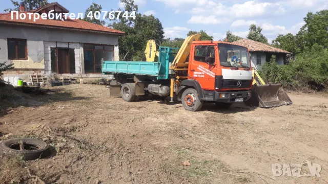 Извършвам услуги с 3 странен самосвал и автокран, снимка 2 - Транспортни услуги - 48210665