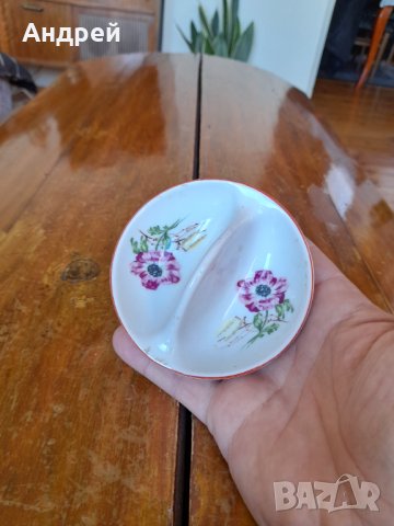 Стара порцеланова солница #17, снимка 2 - Други ценни предмети - 38525580