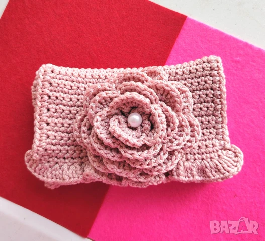Плетена малка чантичка Цвят по избор   , снимка 5 - Чанти - 51172506