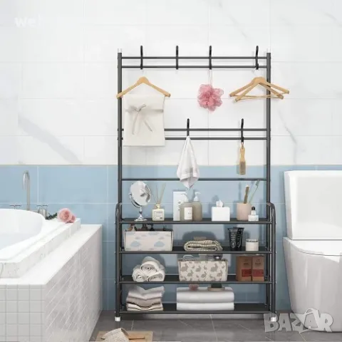 Закачалка за коридор с рафт за обувки, снимка 4 - Етажерки - 48600654