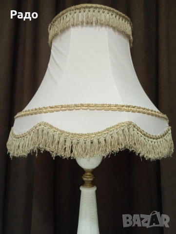 Много голяма старинна лампа с красив абажур, снимка 4 - Антикварни и старинни предмети - 52511885