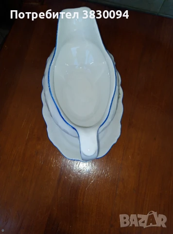 Стара порцеланова сосиера, снимка 2 - Колекции - 50765493
