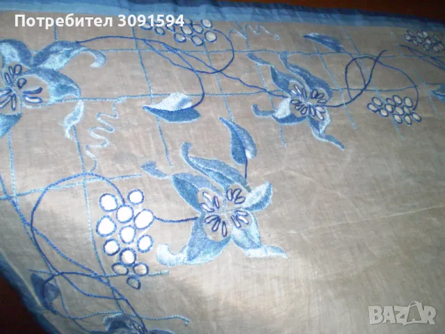 стара ръчно бродирана покривка  на батиста рядка находка, снимка 5 - Други ценни предмети - 48440087