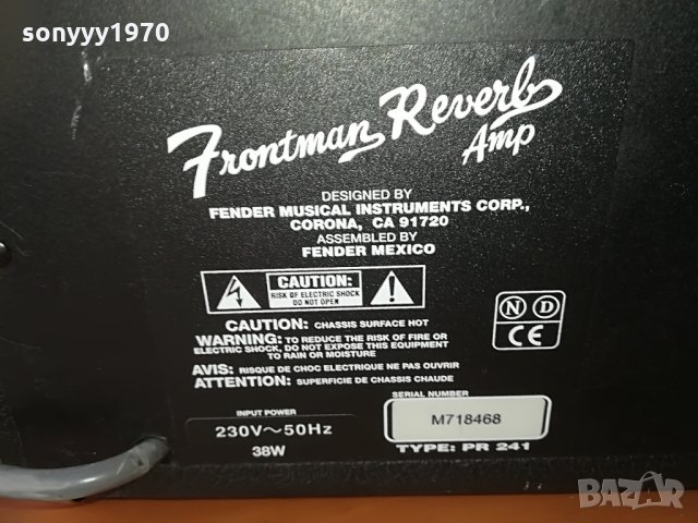 fender frontman reverb amplifier-внос germany-34х30х18см, снимка 15 - Ресийвъри, усилватели, смесителни пултове - 28337554