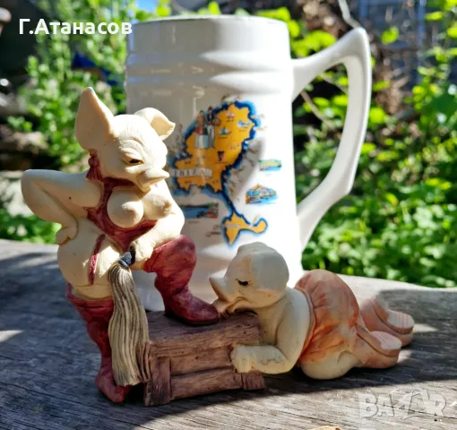 Старинна немска халба, снимка 3 - Антикварни и старинни предмети - 50008453