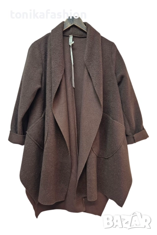 Олекотено палто тип пончо 