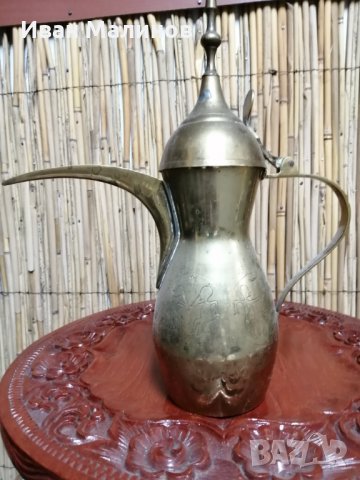 Стар бронзов арабски ибрик , снимка 11 - Антикварни и старинни предмети - 26283812