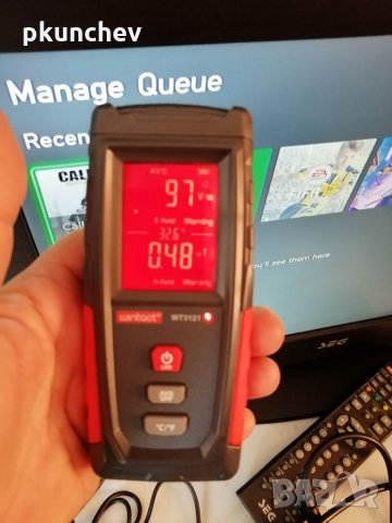 Уред за измерване на електромагнитна радиация EMF meter, снимка 2 - Друга електроника - 33660677
