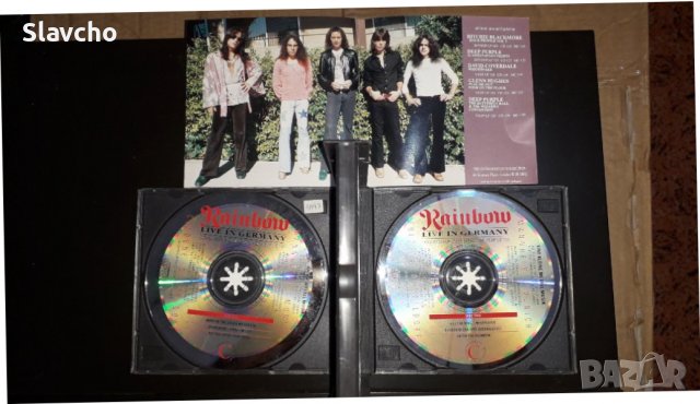 Компакт диск двоен/оригинален на Rainbow- Live in Germany 1976, снимка 4 - CD дискове - 37110912