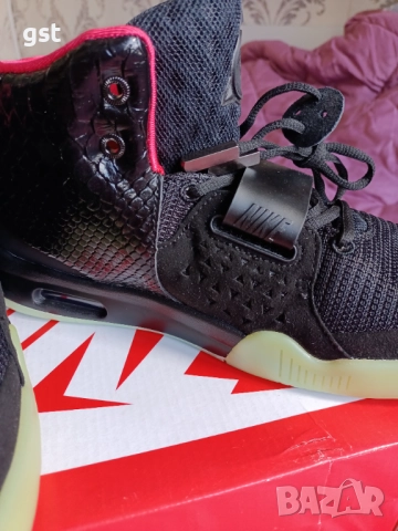 Редки Nike Yeezy 2 KW black Ръчна изработка Маратонки Кецове Дизайнерски , снимка 14 - Маратонки - 51758136