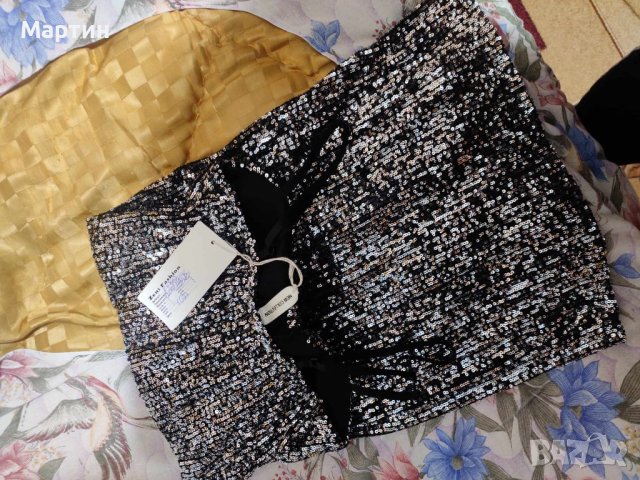 Сребърна рокля с пайети , снимка 5 - Рокли - 43554273