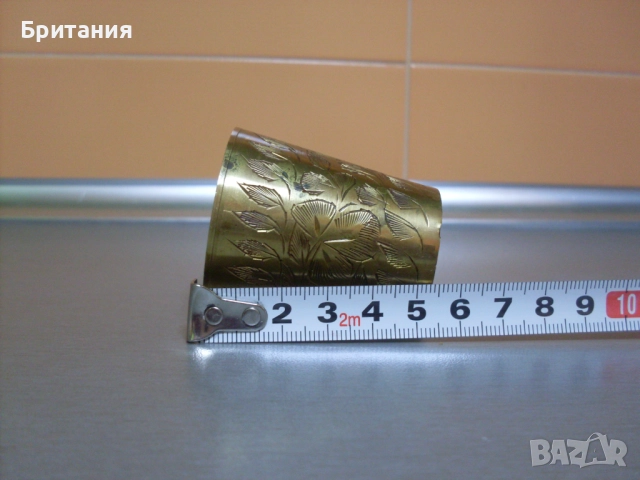 Бронзови чашки и подложки- комплект., снимка 9 - Антикварни и старинни предмети - 52920243