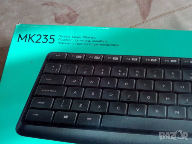 клавиатура и мишка, комплект, безжични Logitech, MK235 Combo, снимка 3 - Клавиатури и мишки - 43194713